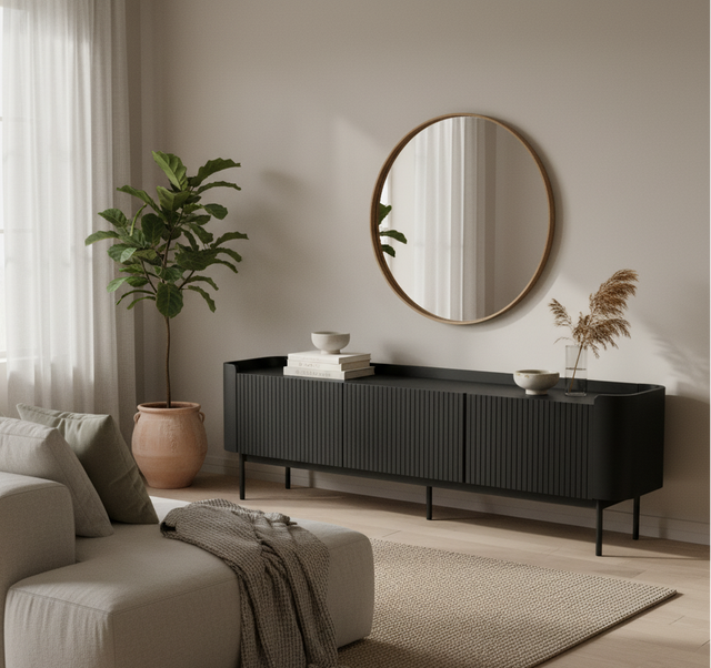 Diseños modernos de muebles TV para espacios contemporáneos