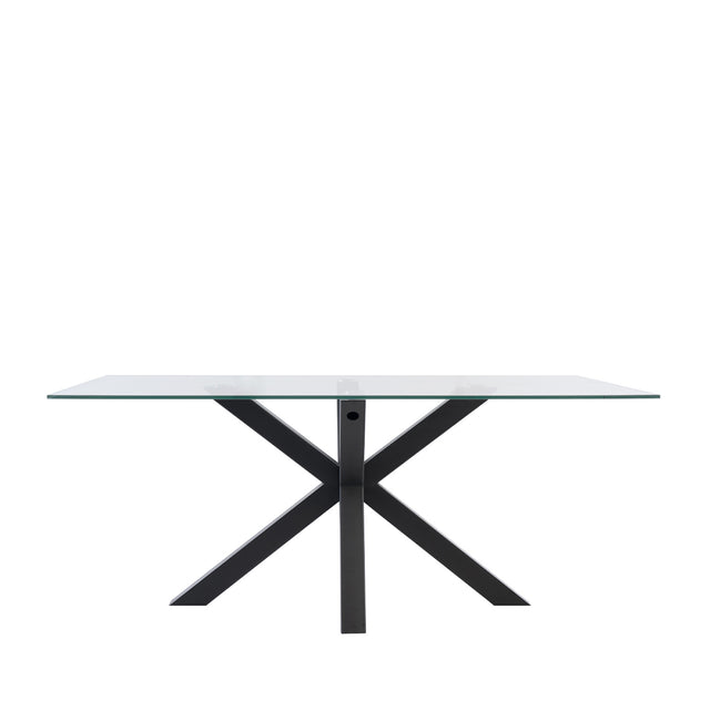 Mesa de Comedor Demi Metal y Vidrio | vista principal | Somcasa Vlc | 00MS209207