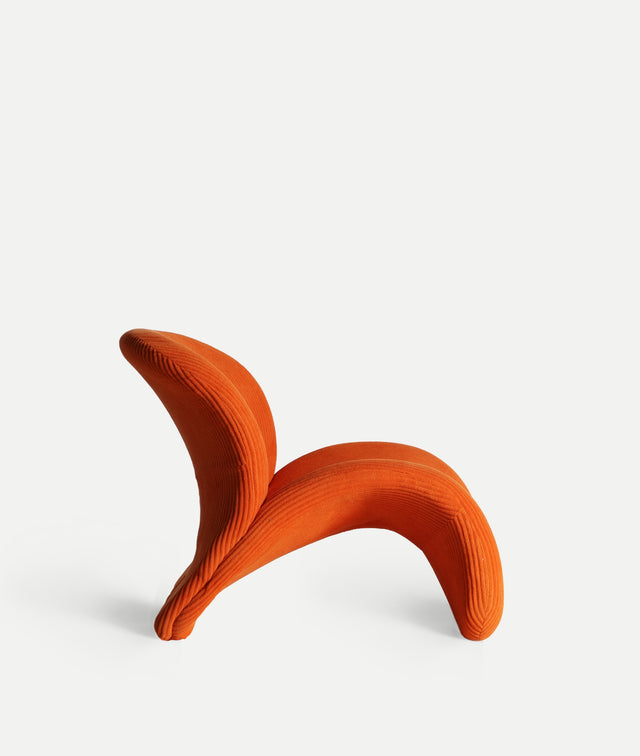 Sillón Tapizado Vianne Naranja
