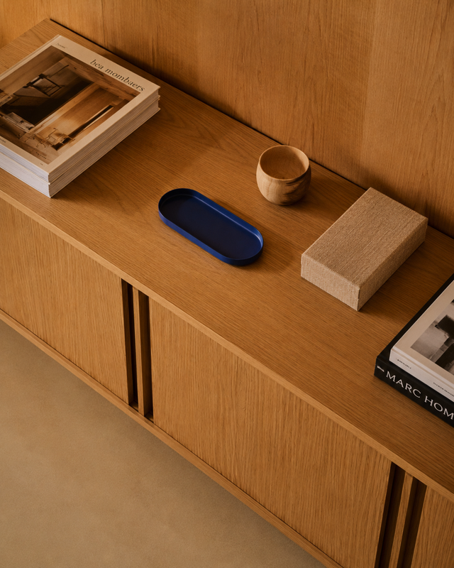 Penxat 160 Natural TV Unit, Customizable with schemes