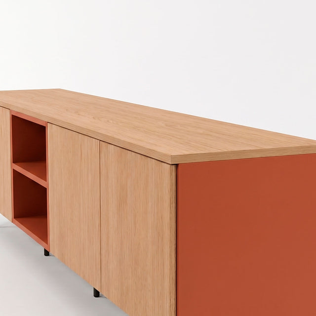 TV Unit Nolla 200 Terracotta Y Madera