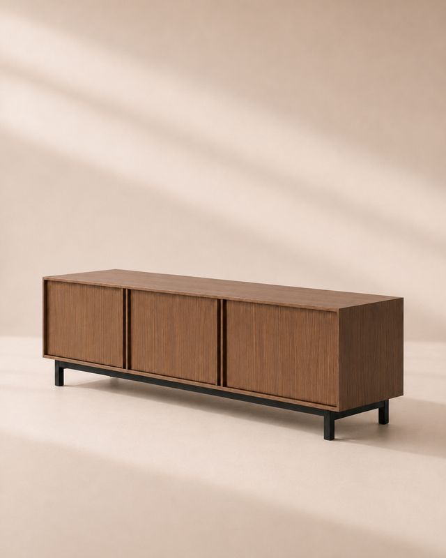 Penxat 160 Natural TV Unit, Customizable with schemes