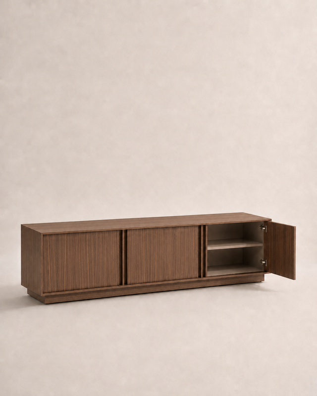Penxat 160 Natural TV Unit, Customizable with schemes