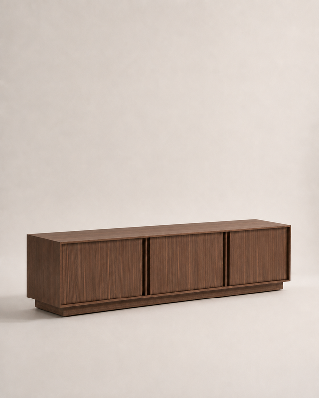 Penxat 160 Natural TV Unit, Customizable with schemes