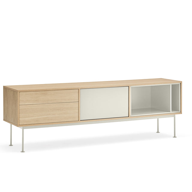 Mueble tv Yoko roble 180cm Crema Teulat
