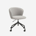 Silla Giratoria 360º ADD Gris Con Ruedas con acabado gris vista principal de estilo nórdico