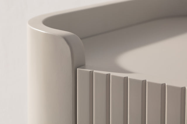 Mueble TV Willa 180 Crema, detalle del acabado