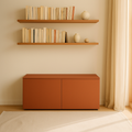 Mueble Auxiliar Nolla 100 Teja con acabado teja vista principal de estilo nórdico