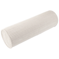 Mueble Cojín Cilindro de Pana Blanca Crema con acabado crema vista principal de estilo nórdico