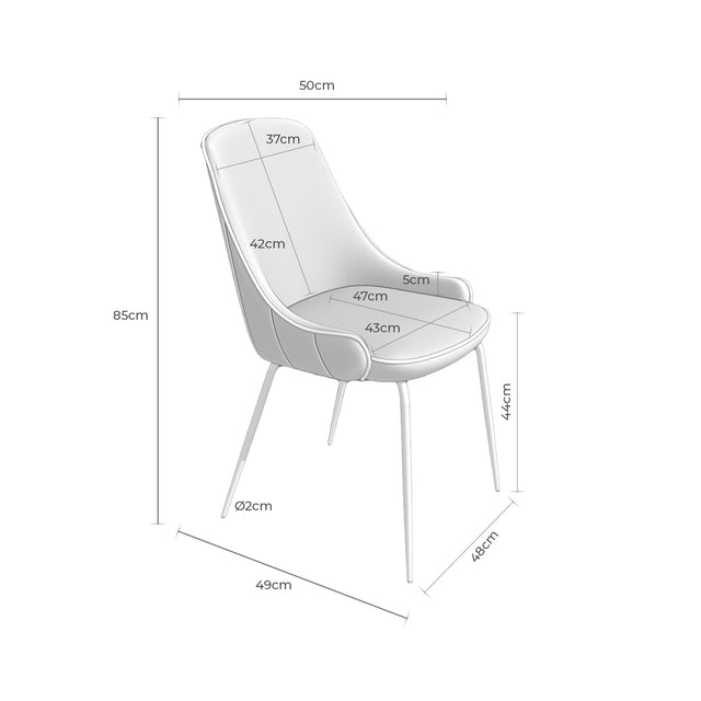 Silla Agata Gris | detalle de materiales | Somcasa Vlc | 00SL117622 | imagen 7