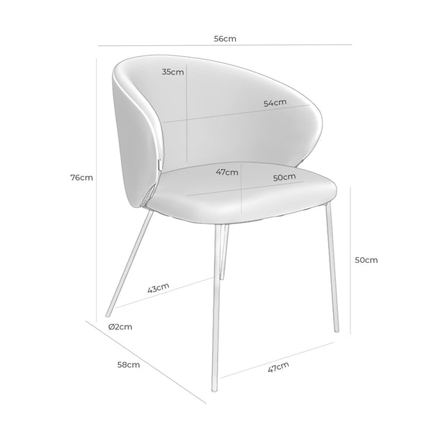 Silla Merida Taupe | imagen de ambiente | Somcasa Vlc | 00SL118830 | imagen 6
