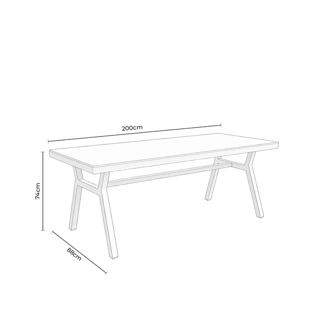 Mesa de Comedor Georgia Madera | detalle de acabado | Somcasa Vlc | 00MS500425 | imagen 5