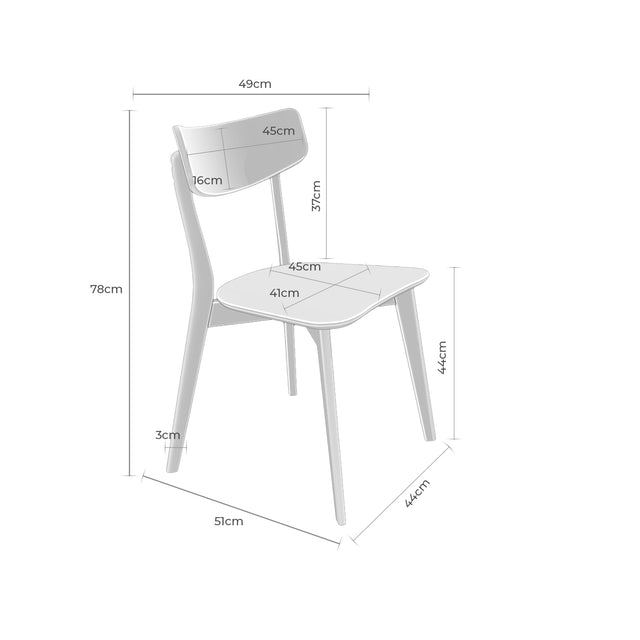Silla Alaia Roble con Patas de madera | composición decorativa | Somcasa Vlc | 00SL116607 | imagen 8