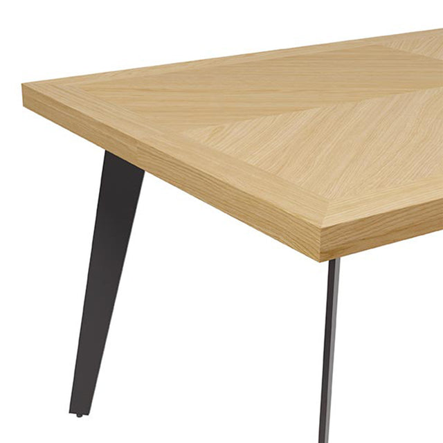 Mesa de Comedor Randy Fija Roble y Metal | detalle de diseño | Somcasa Vlc | 00MS215314 | imagen 3