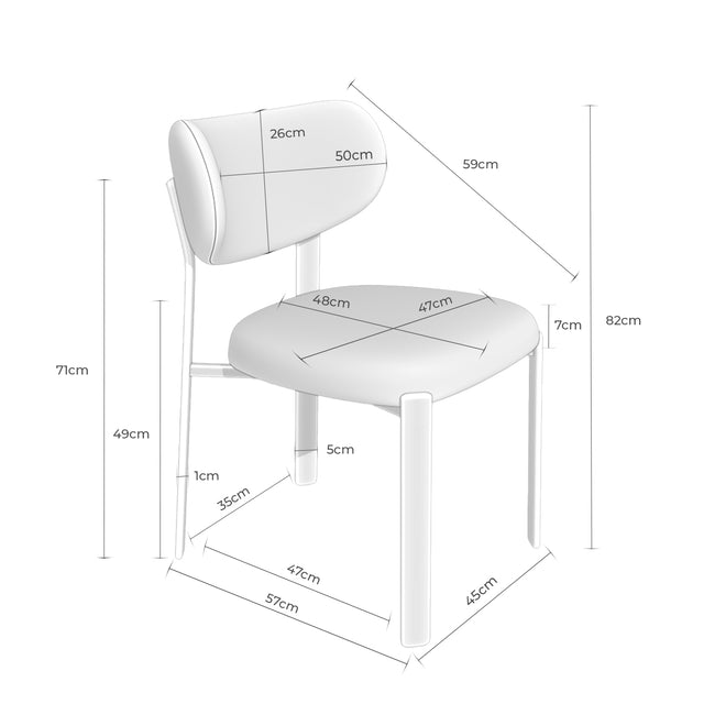 Silla Rumi Taupe Roble con Patas de madera | imagen de ambiente | Somcasa Vlc | 00SL125630 | imagen 6