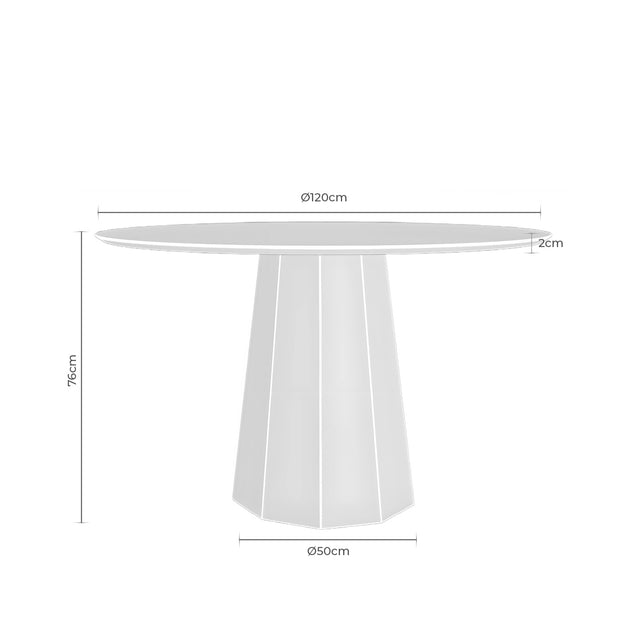 Mesa Regina Fija Roble | vista lateral | Somcasa Vlc | 00MS214301 | imagen 4