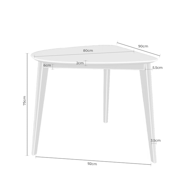 Mesa Morgan Roble 92 cm de Somcasa Vlc - imagen 5