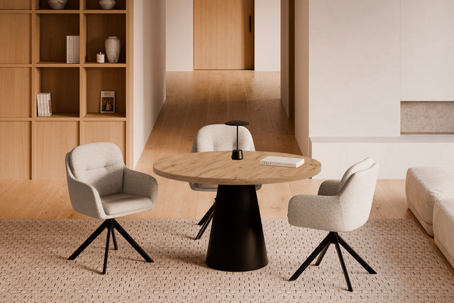 Silla Silvi Negra Beige con Patas negras | composición decorativa | Somcasa Vlc | 00SL125225 | imagen 8