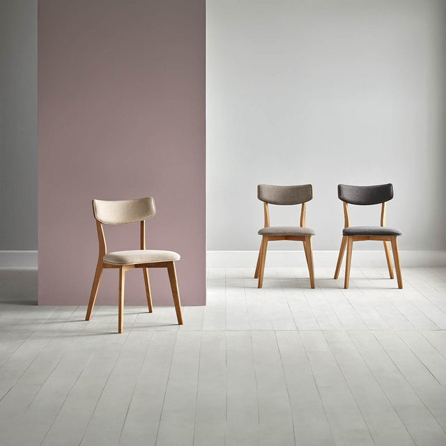 Silla Anais Beige con Patas de madera | detalle de materiales | Somcasa Vlc | 00SL102025 | imagen 7