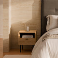 Mesita de Noche Caj Hueco Roble | vista principal | Somcasa Vlc | 00MB365007