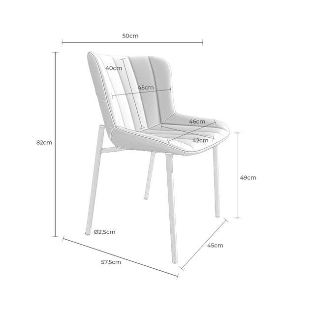 Silla Mayka Gris | detalle de materiales | Somcasa Vlc | 00SL110222 | imagen 7