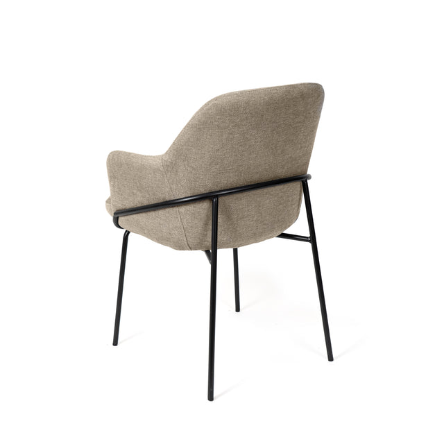 Silla Abigail Taupe con Patas negras | vista principal | Somcasa Vlc | 00SL118630