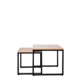Mesa de centro Piero Roble/Negro 40 × 40 cm de Somcasa Vlc