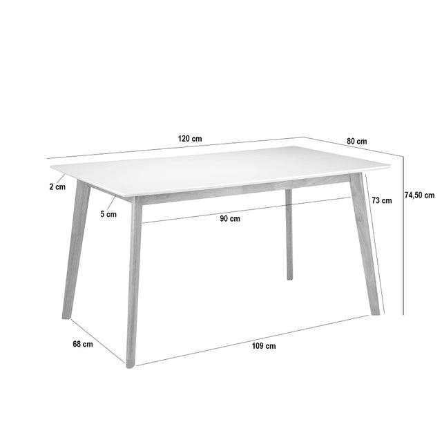 Mesa Alice Fija Roble y MDF | detalle de diseño | Somcasa Vlc | 00MS201442 | imagen 3
