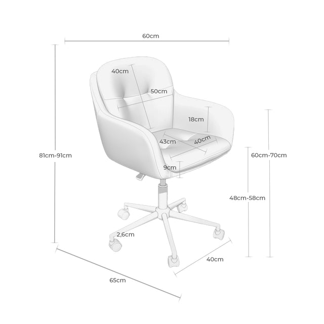 Silla Oficina Ontario Gris claro | imagen de ambiente | Somcasa Vlc | 00OF100621 | imagen 6