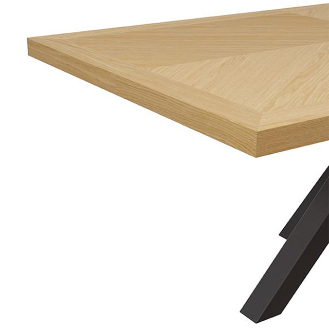 Mesa de Comedor Elaine Fija Roble y Metal | detalle de diseño | Somcasa Vlc | 00MS216014 | imagen 3