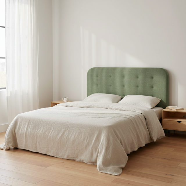 Mueble de diseño en madera natural en espacio de estilo nórdico