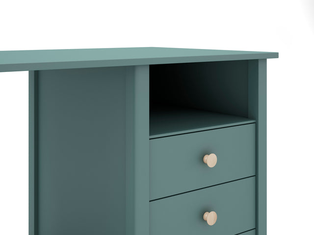Escritorio Infantil Rectangular Max 120 Verde Kaki & Pino