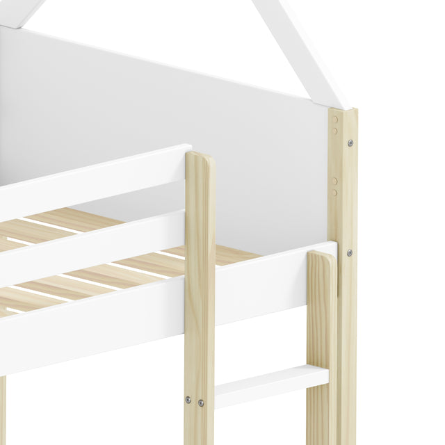 Litera Infantil Casita Sila 200 Blanco & Pino