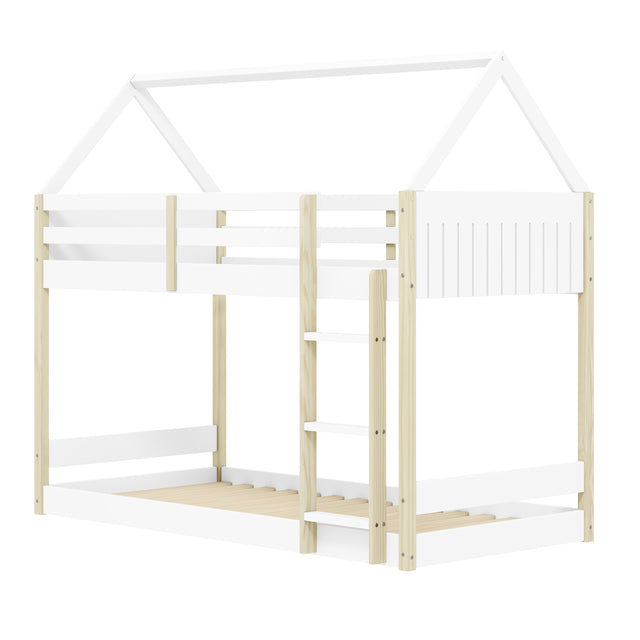 Litera Infantil Casita Sila 200 Blanco & Pino