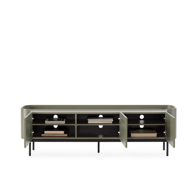 Mueble TV Willa 180 Verde, vista lateral
