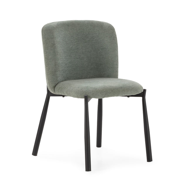 Silla Tapizada Ginny Verde Menta, detalle del diseño