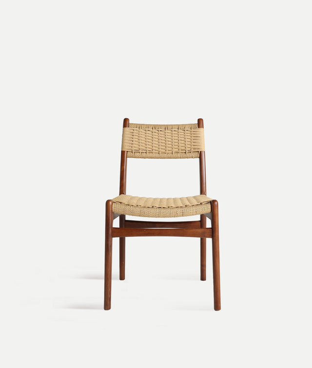 Silla Whel Haya Marrón & Cuerda Natural