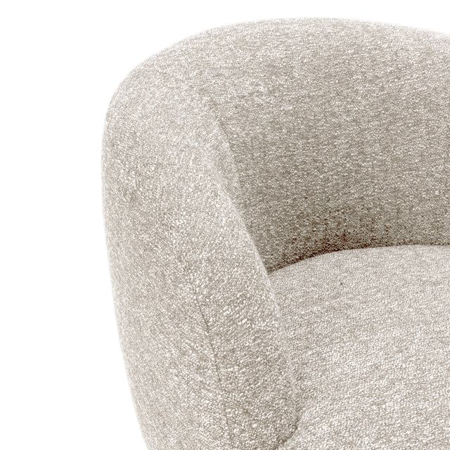 Sillón Tapizado Giratorio Dali Beige, vista adicional