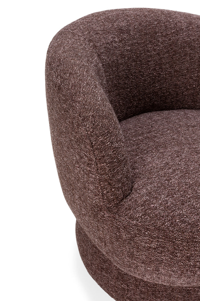 Sillón Tapizado & Giratorio Dali Violeta, detalle del acabado