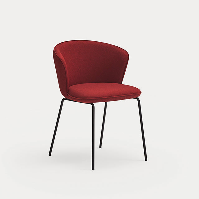 Silla de Comedor Tapizada Add Roja