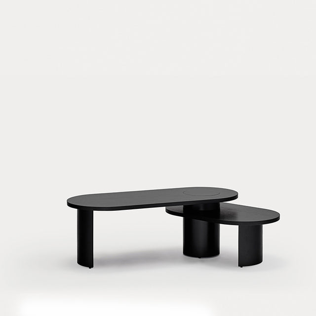 Mesa de Centro Ovalada Nori 95 Negra