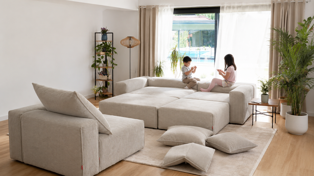 Sofá Modular Bard L con Chaise Longue