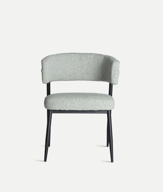 Silla Tapizada Merano Verde Jaspeado